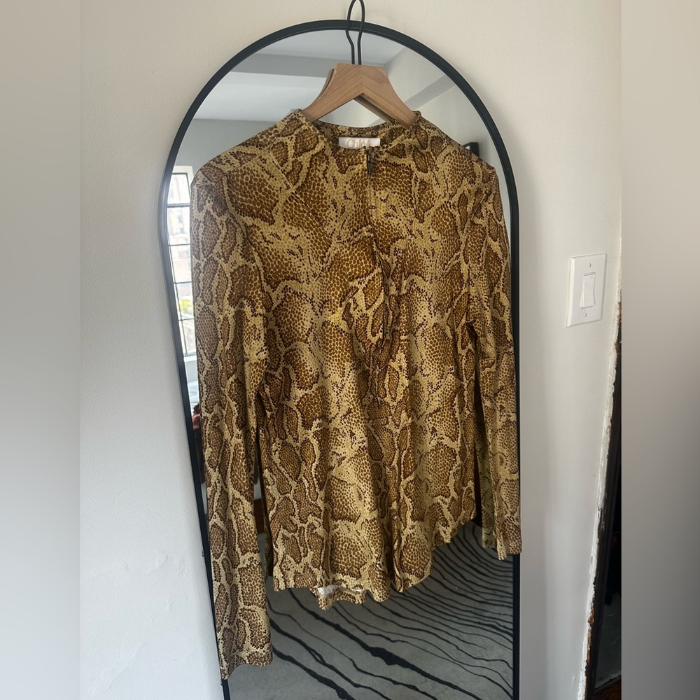 Chloe snake print top